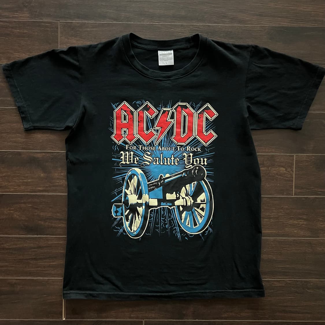 [L] 미국 빈티지 ACDC 밴드 티셔츠 상품이미지1