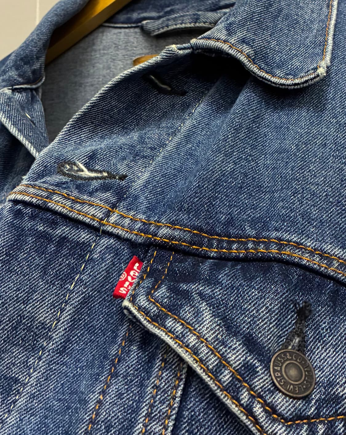 (XL)리바이스 3세대 72334 중청 데님 트러커자켓 데님자켓 청자켓 상품이미지4