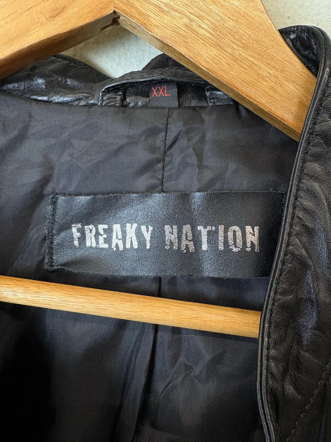 프리키네이션 빈티지 가죽 라이더 자켓 상품이미지7