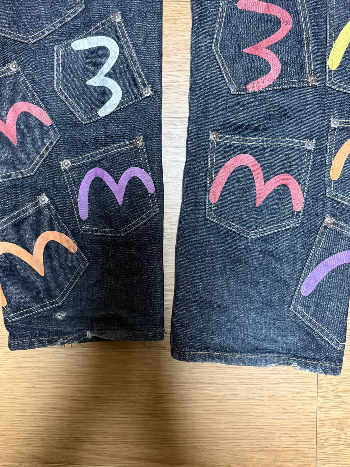 에비수 멀티포켓 데님 팬츠 32size 상품이미지4