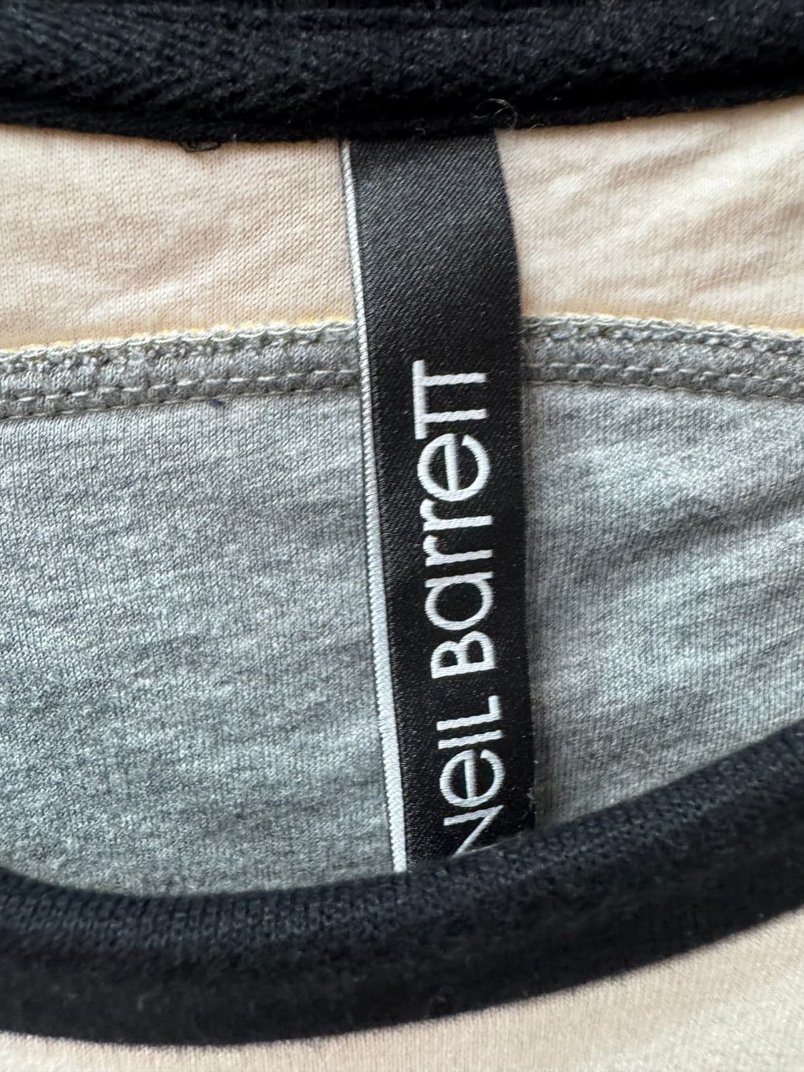 닐바렛 3색 컬러블럭 맨투맨 S(M) 남여공용 상품이미지5