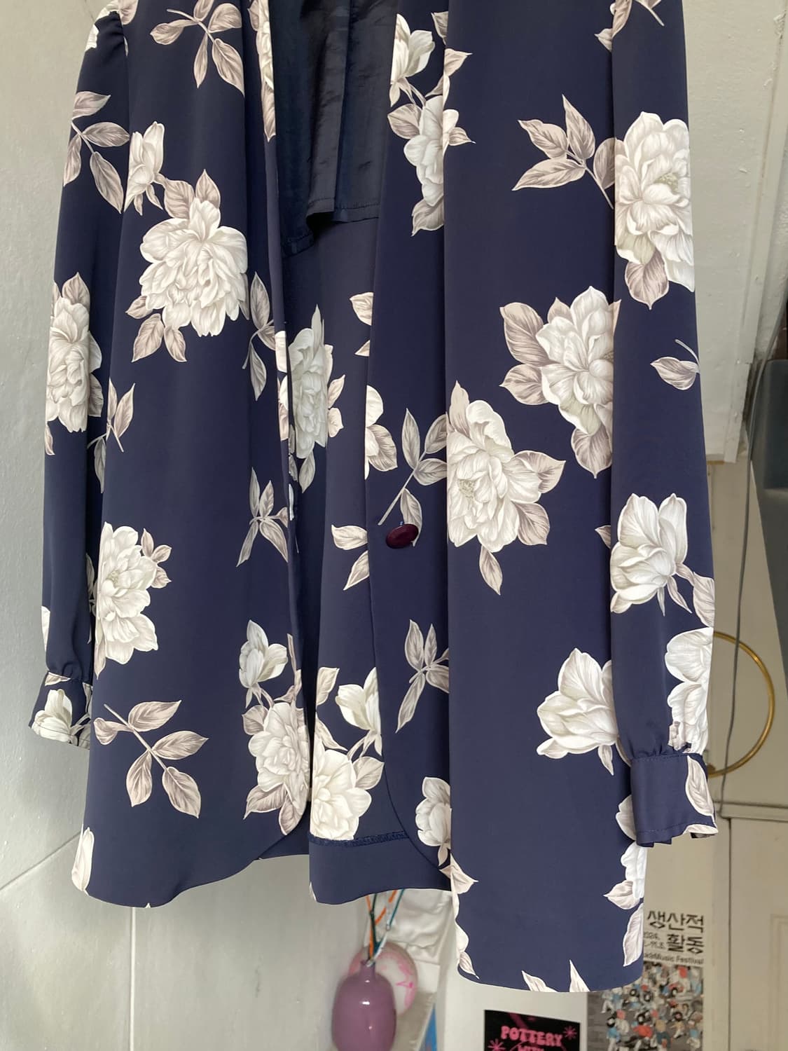 플라워 오버핏 레트로 자켓 상품이미지3