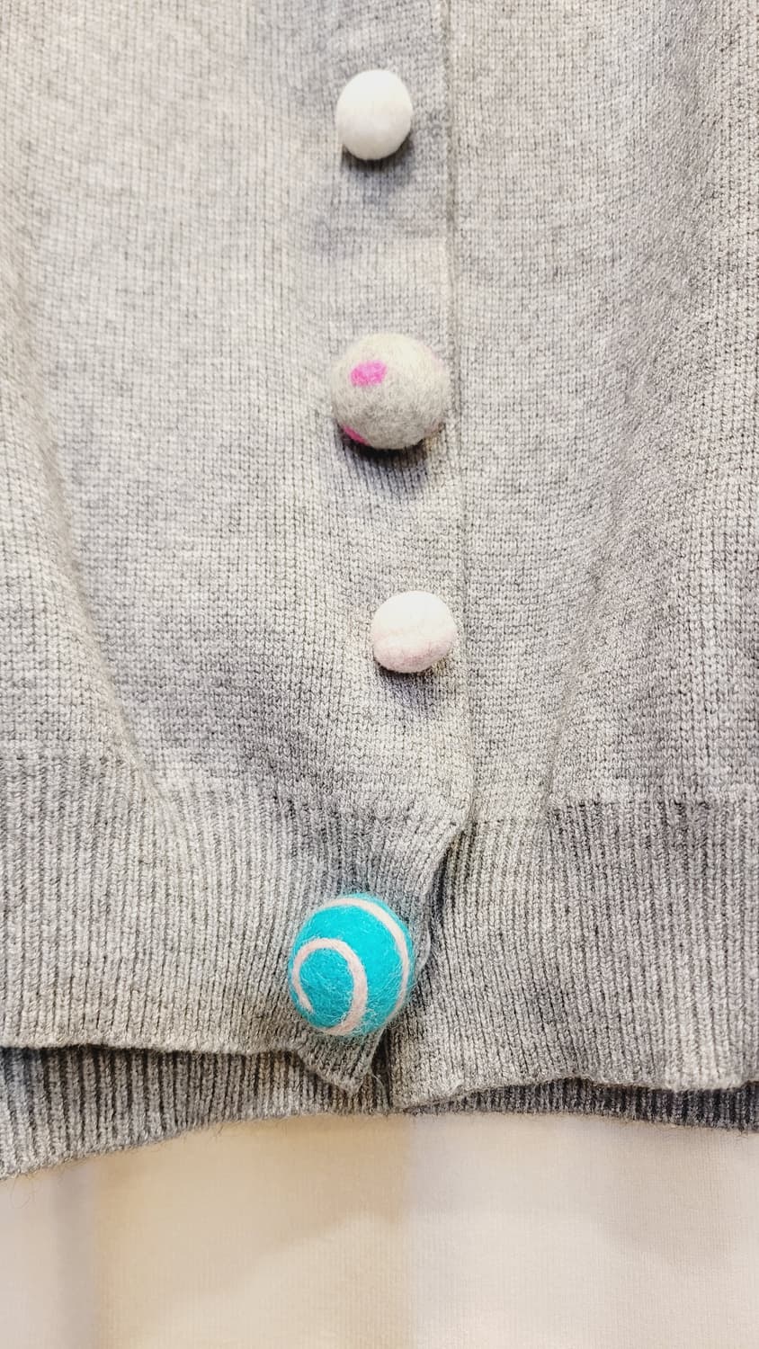 폼폼 가디건. 리버시블 레이스. 니트스커트 상품이미지6