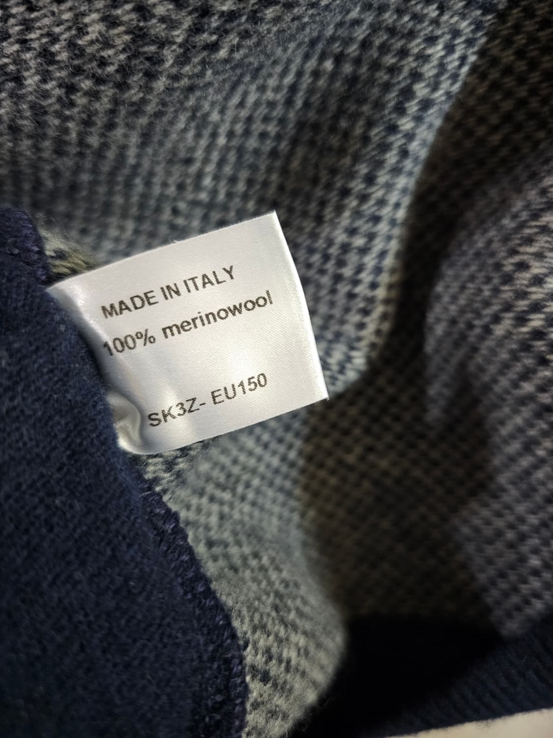 [XL] 던힐 네이비 V넥 니트 스웨터 상품이미지6