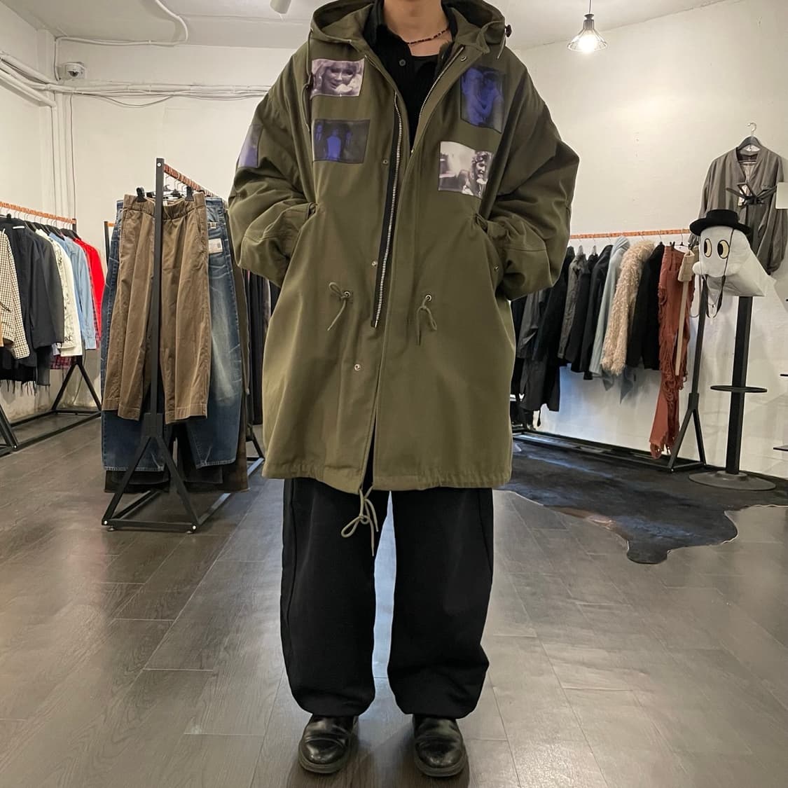 라프시몬스 19aw 블루벨벳 M54 파카 상품이미지5