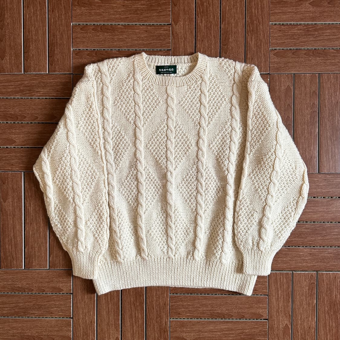 Kanebo vintage fisherman hand knit 상품이미지1