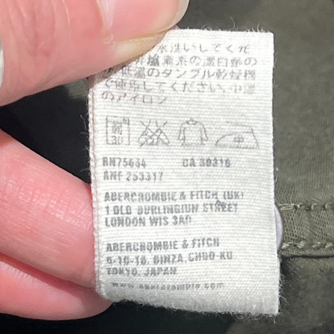 아베크롬비 워크 셔츠 s11688 상품이미지7