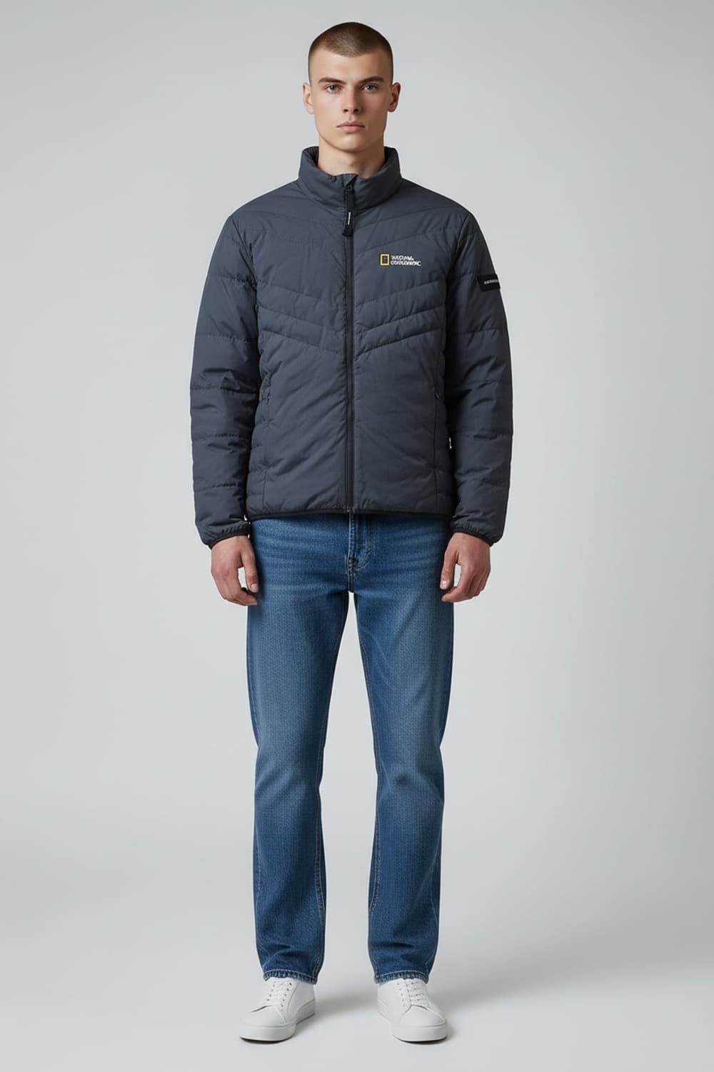 [100] 내셔널지오그래픽 블랙 경량 패딩 자켓 상품이미지3