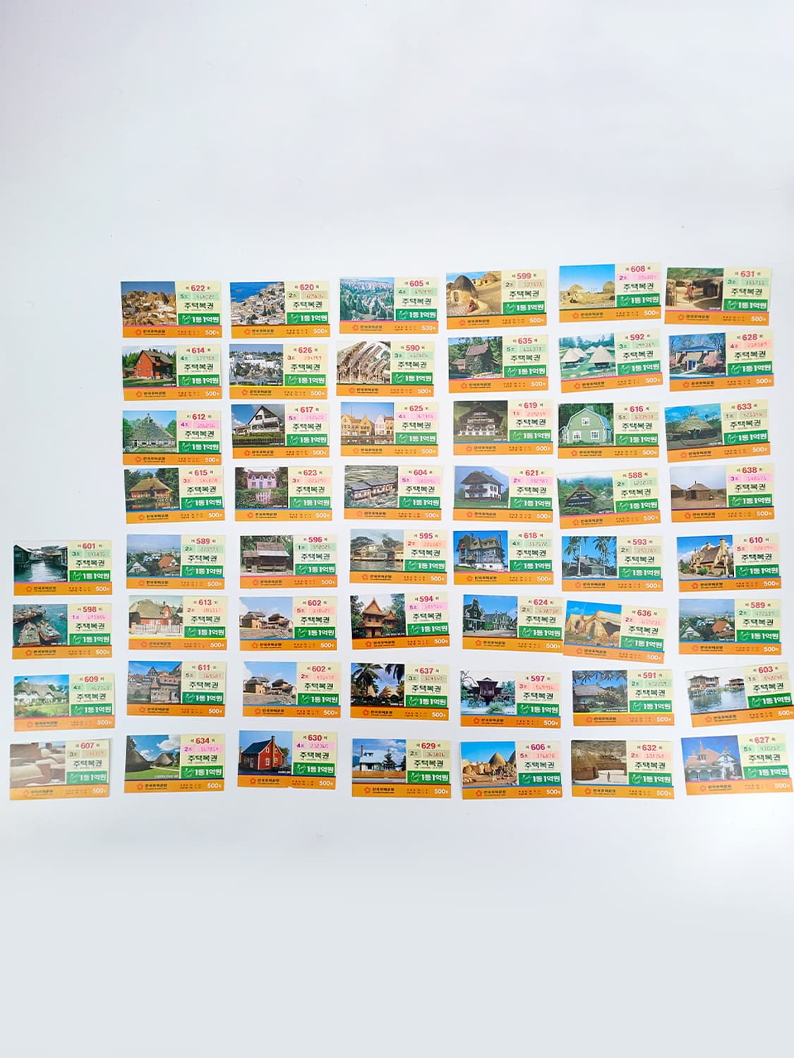 80,90년대 빈티지 복권 외국 주거 집 부동산 인테리어소품 상품이미지2