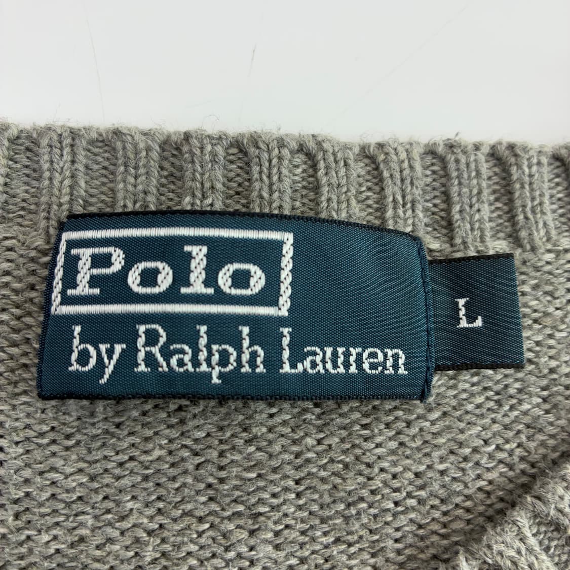 Polo  폴로 랄프로렌 자수 그레이 코튼 니트 상품이미지4