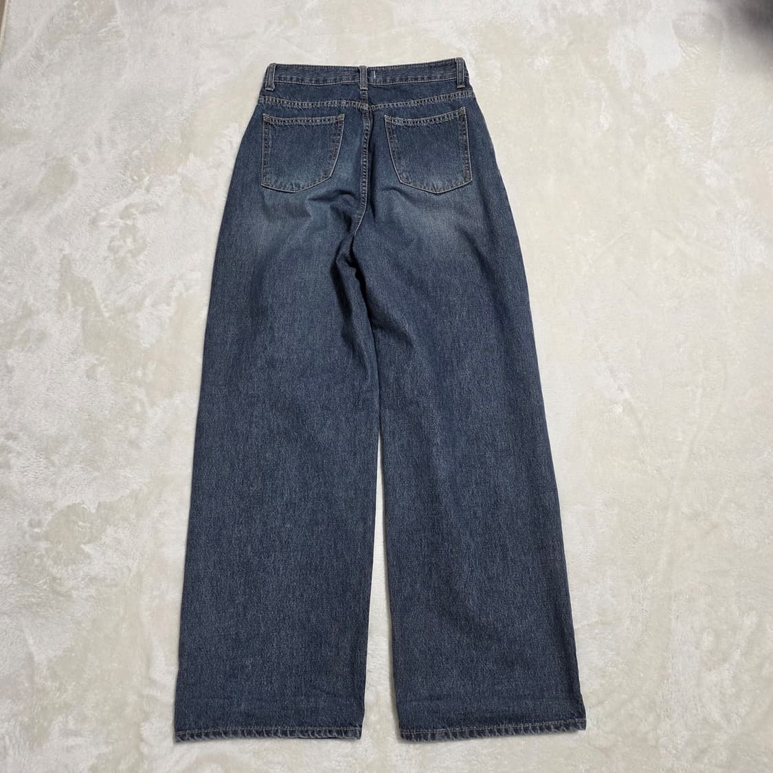 (L)여성 ACRO 하이웨스트 와이드 데님 팬츠 상품이미지3