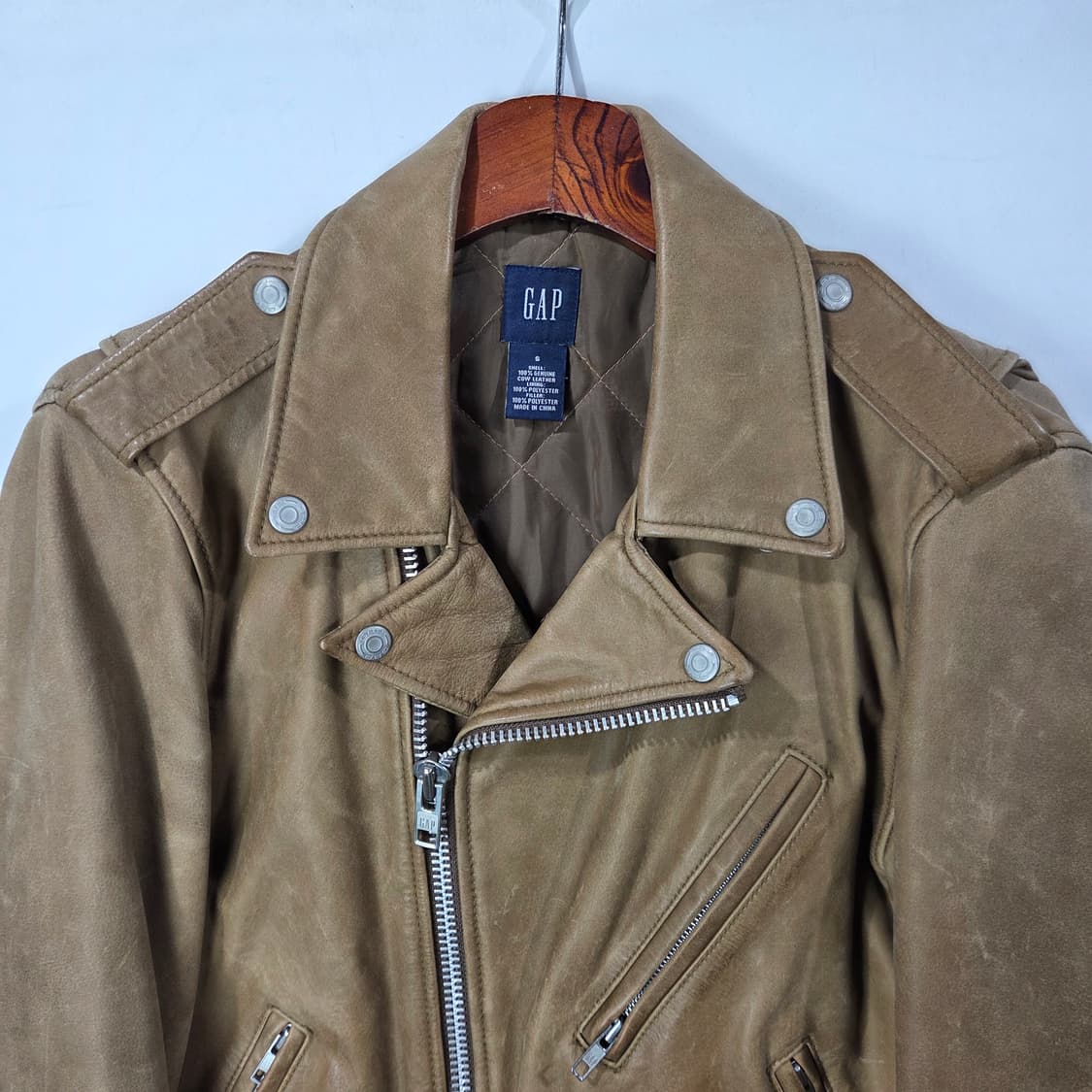 [Gap] 00's 올드갭 카우스킨 라이더자켓   상품이미지3