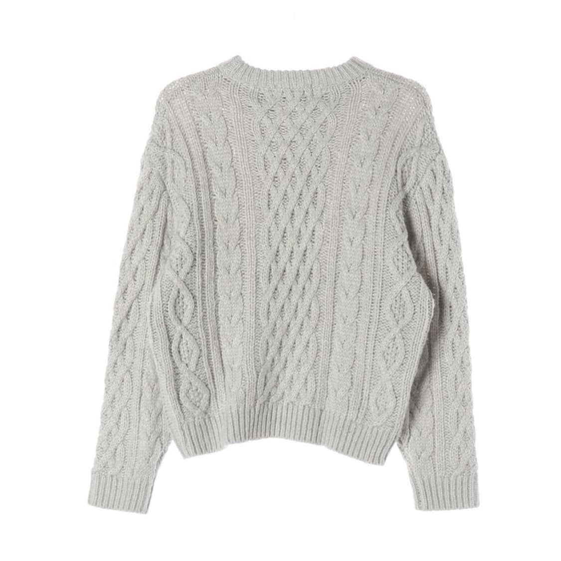 커스텀어클락 꽈배기 니트 M 상품이미지2