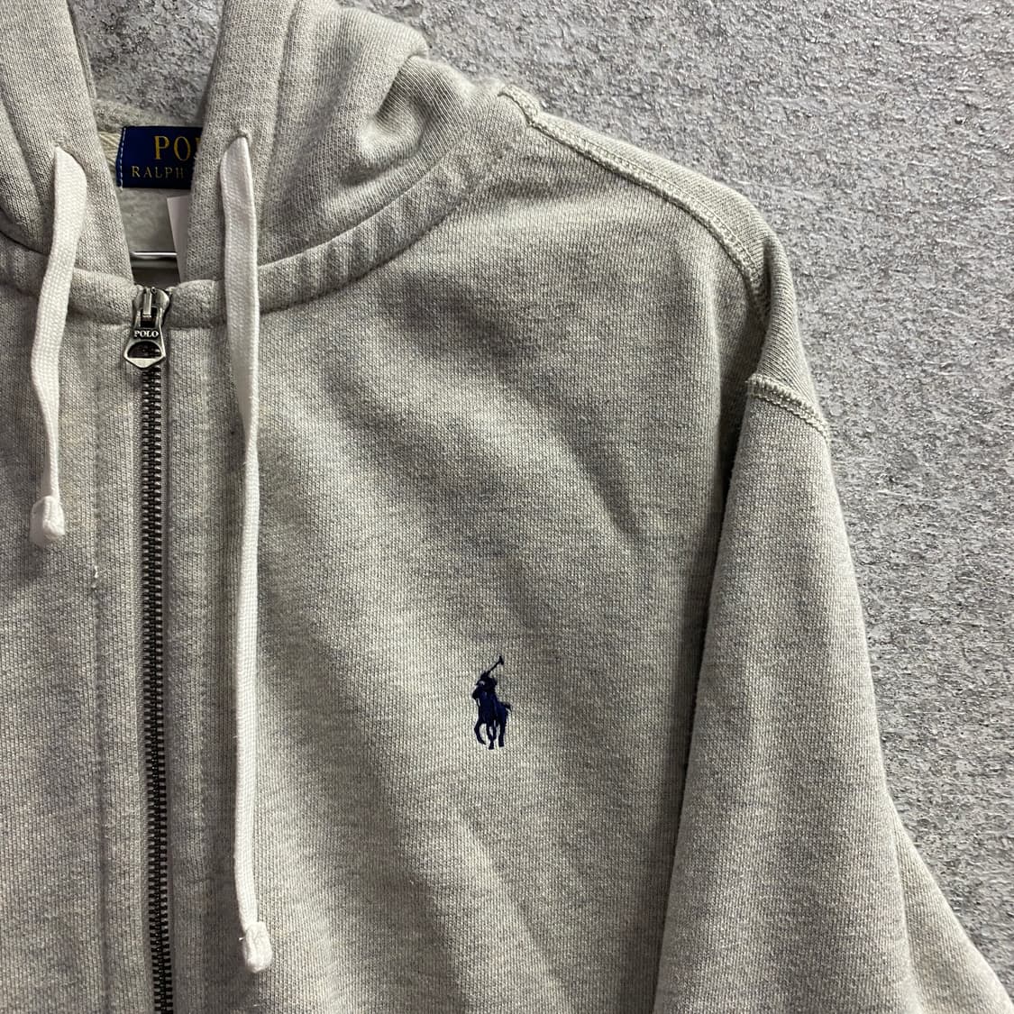 폴로랄프로렌 포니로고 기모 그레이 후드집업 B3968  상품이미지3