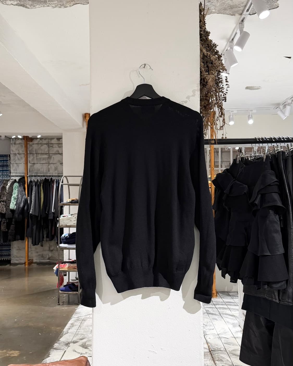 버버리 블랙 가디건 블랙 골드 버튼 울 가디건 상품이미지6