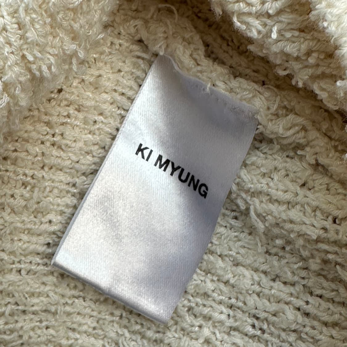 KI MYUNG cotton terry zip up knit 상품이미지7