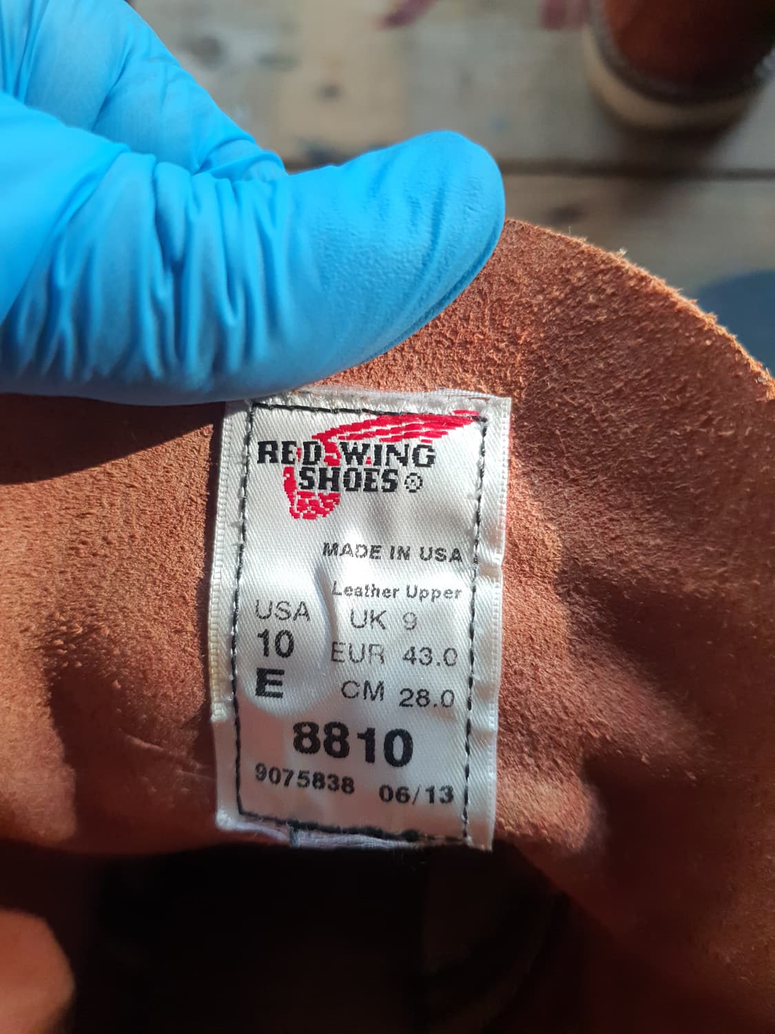 레드윙 6인치 목토 8810 스웨이드 브라운 (10E) 상품이미지7