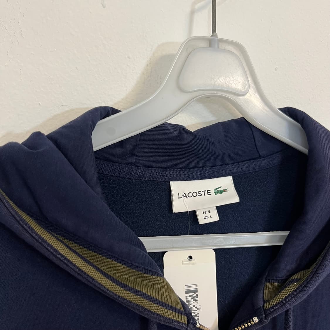 Lacoste navy hood zip-up 상품이미지6