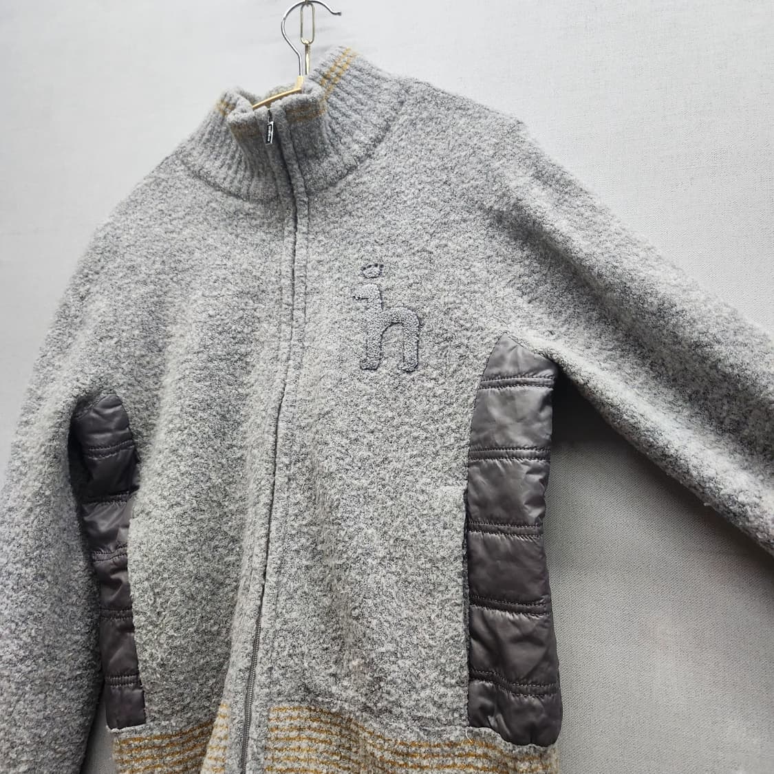 헤지스 골프 로고 니트 집업(방풍) M 상품이미지2