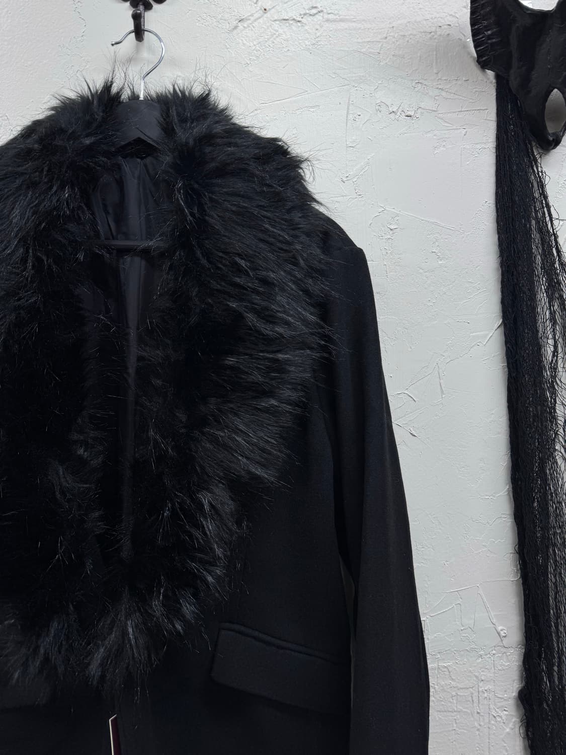 Seana vkei trimming fur tailored jacket 상품이미지4