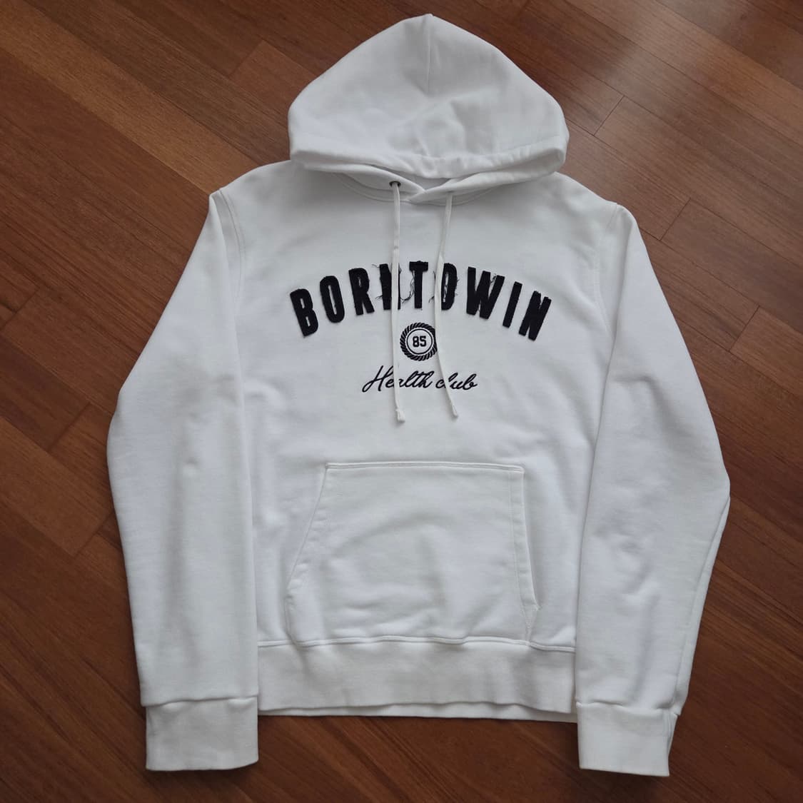 본투윈 패치 머슬핏 후디 3사이즈 상품이미지1