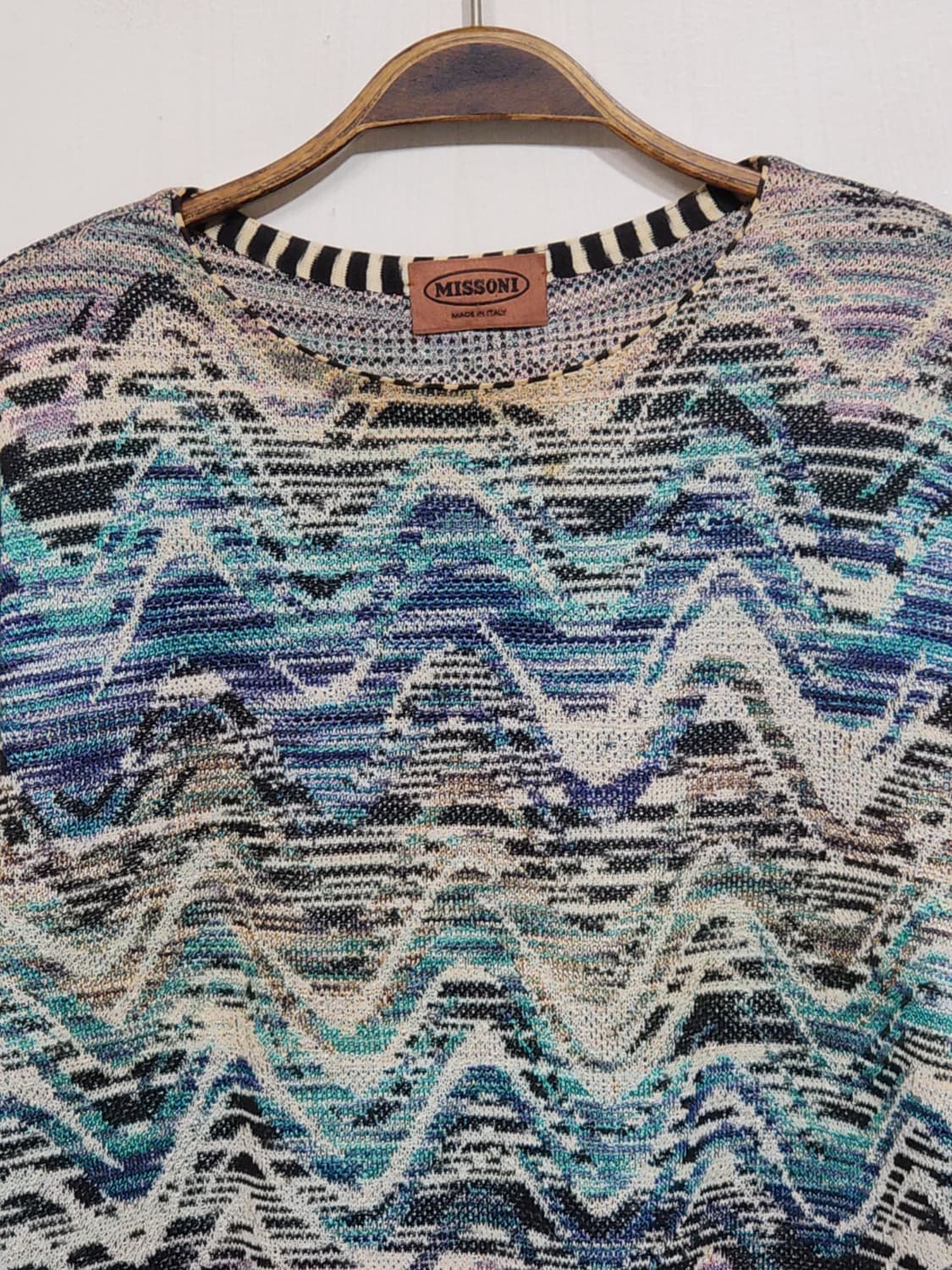(L) 미쏘니 니트 패턴 스웨터 라운드 이태리판  상품이미지2