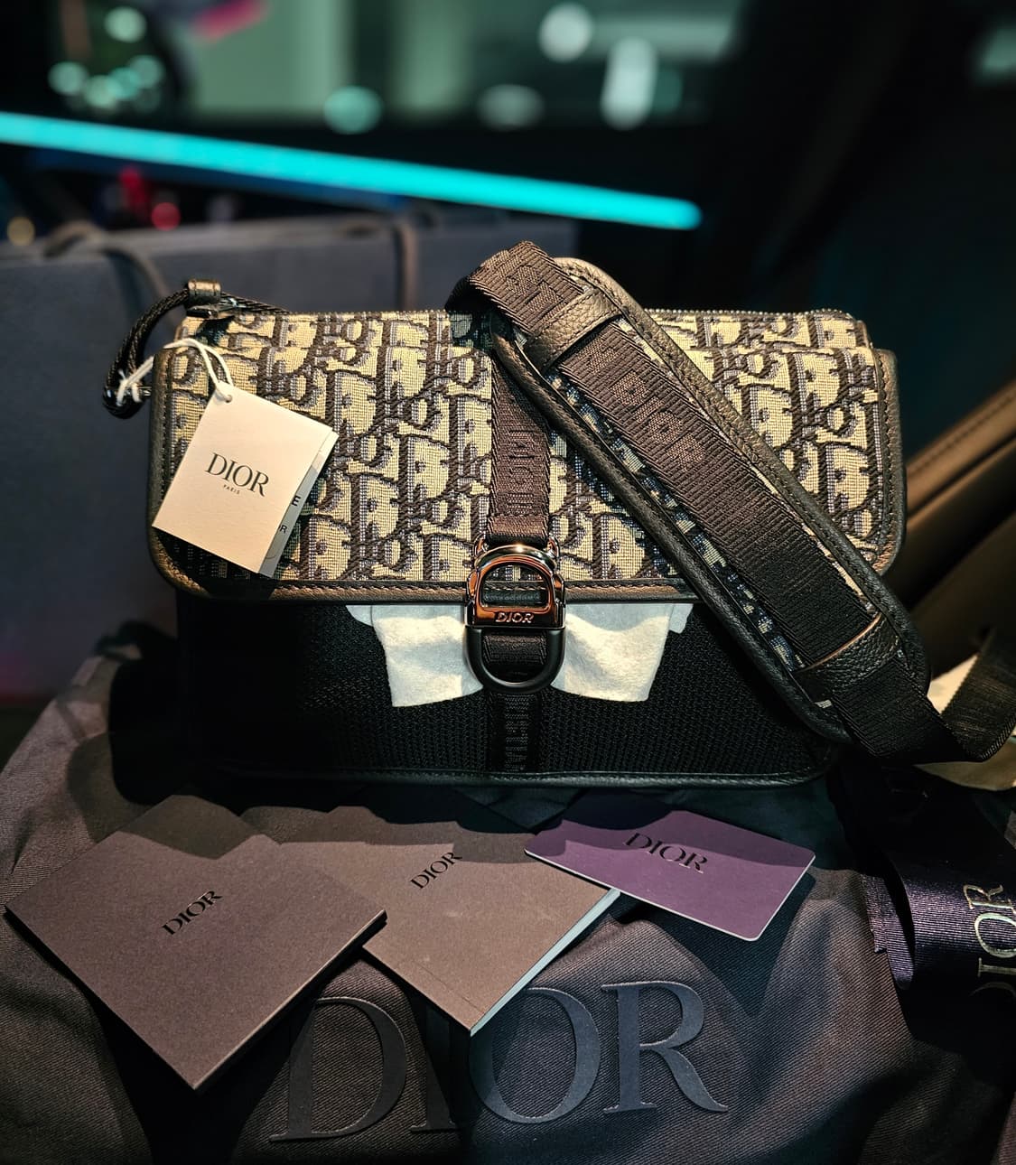 디올 오블리크 신형 버클 8 메신저백 크로스백 (새상품) 상품이미지1