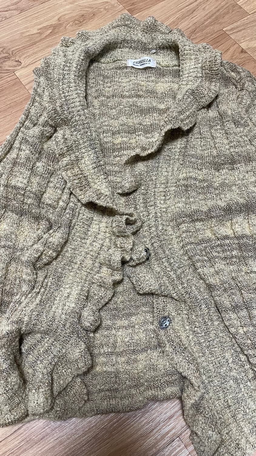 프릴 버클 가디건 상품이미지3