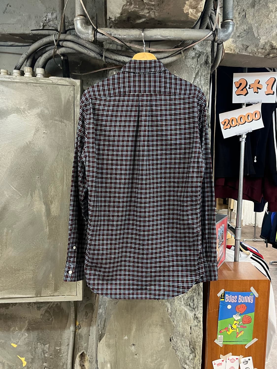 폴로 랄프로렌 슬림핏 체크 셔츠 블랙 S #csz3741 상품이미지2