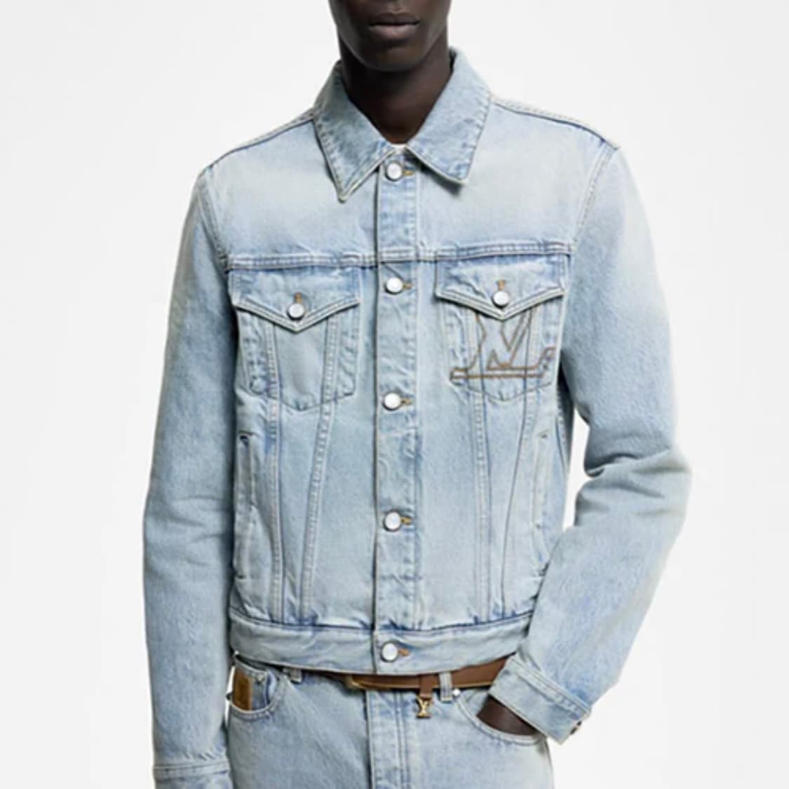 [S+급/48] 24FW 루이비통 LV 데님 트러커 청자켓 상품이미지8