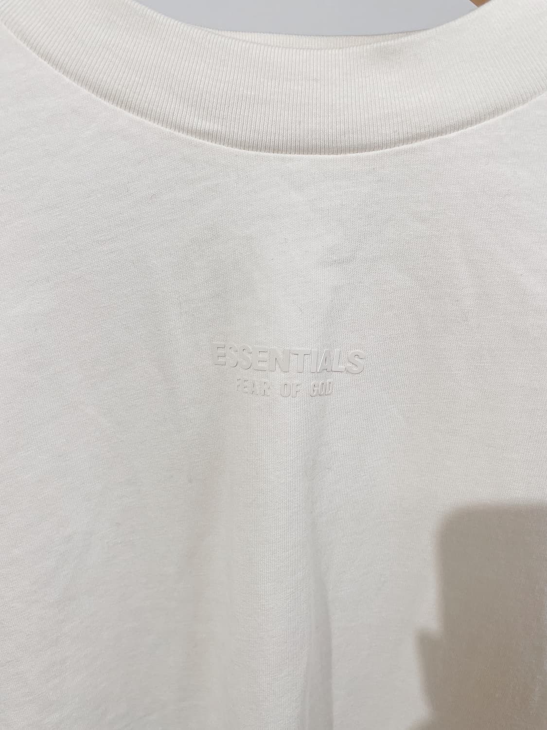(정품/새상품) 에센셜 피어 오브 갓 남성 크림 롱슬리브 티셔츠 상품이미지2