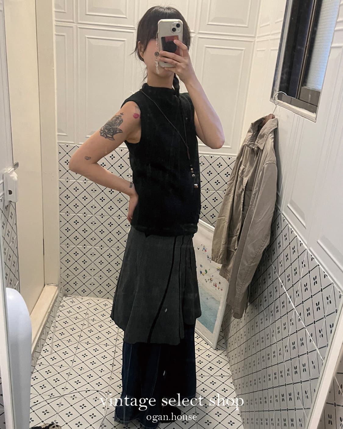vintage meow skirt 상품이미지2