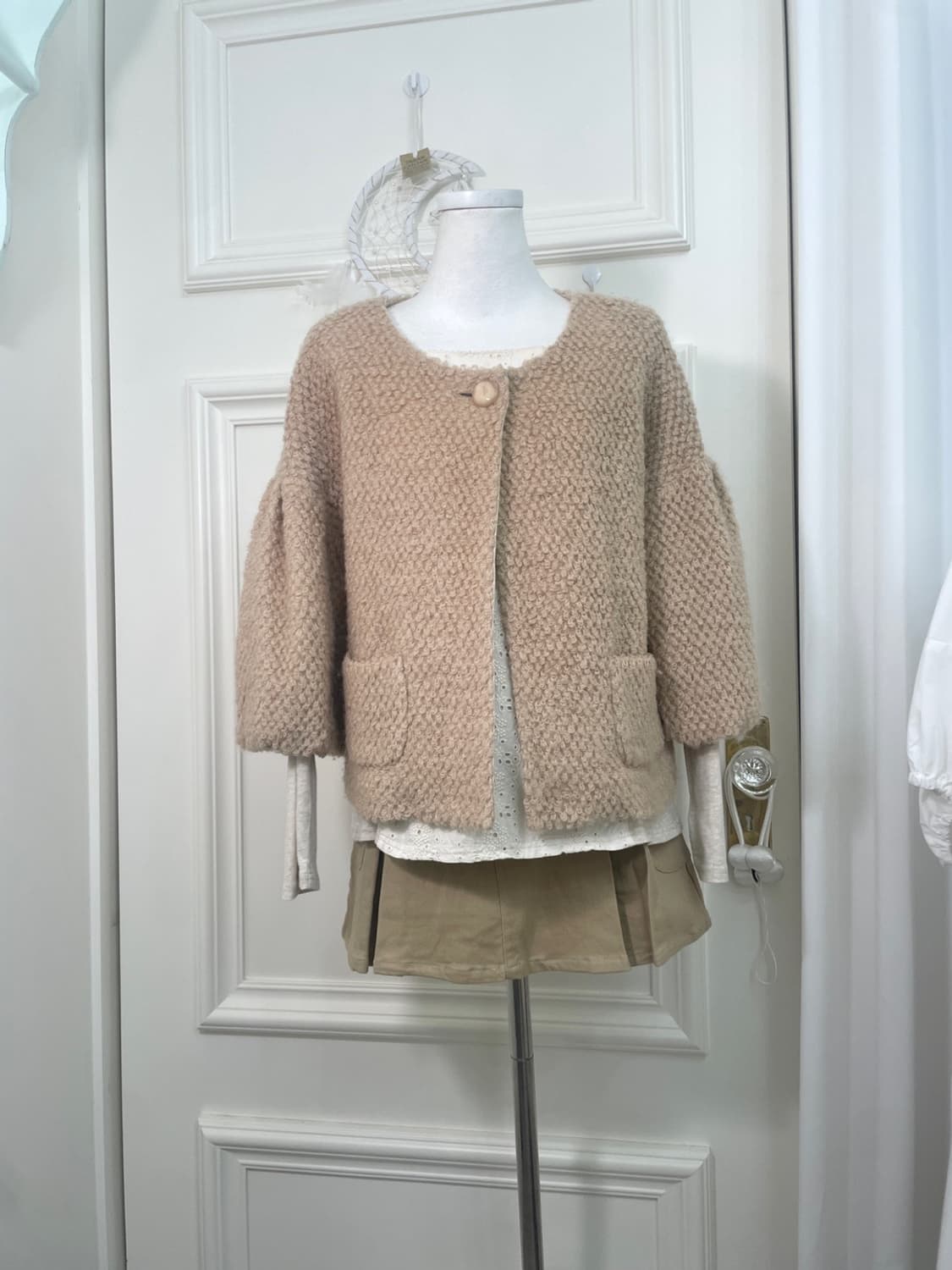 latte mori wool pocket jacket(size-M) 상품이미지1