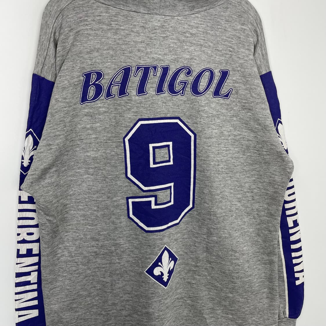 90s 피오렌티나 바티스투타 프린팅 후드 티셔츠 상품이미지9