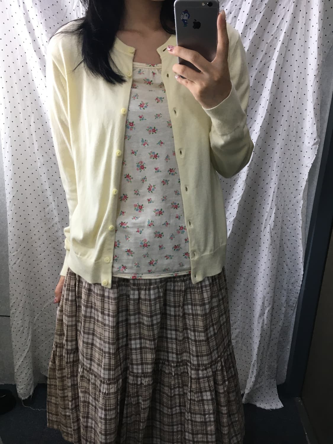 유니클로 연노랑 가디건 상품이미지2