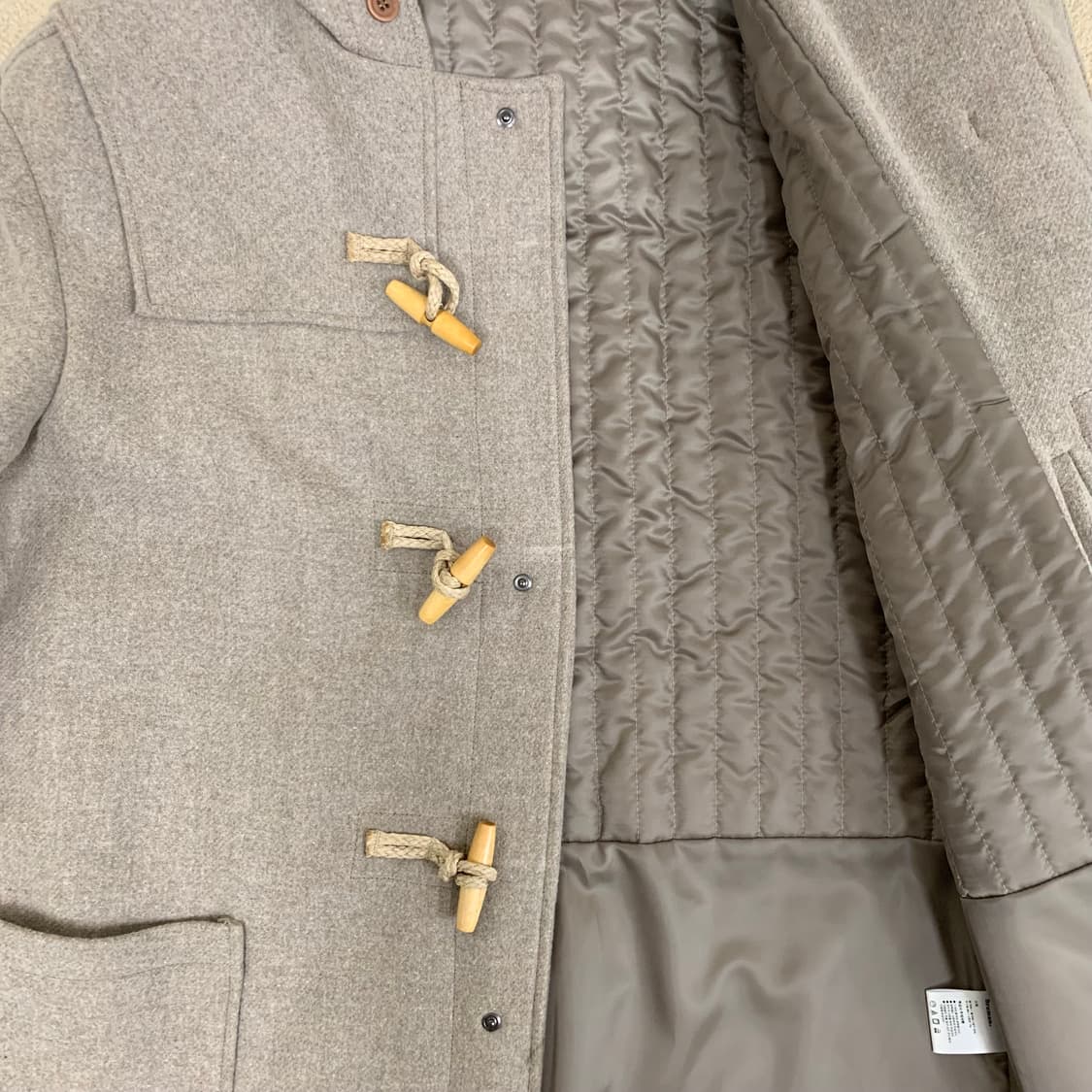 브루먼 더플코트(L/오트밀) 떡볶이코트 남자코트 상품이미지4