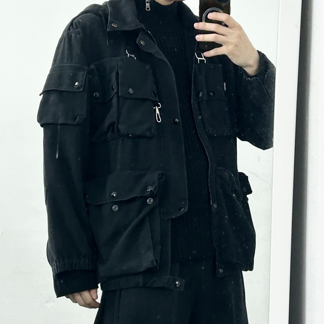 산드로 옴므 20FW 멀티포켓 사파리 자켓 상품이미지2