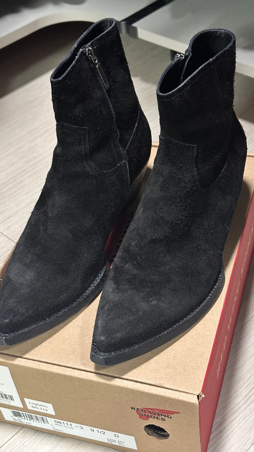 생로랑 루카스 웨스턴 부츠 스웨이드 블랙 42.5 상품이미지2