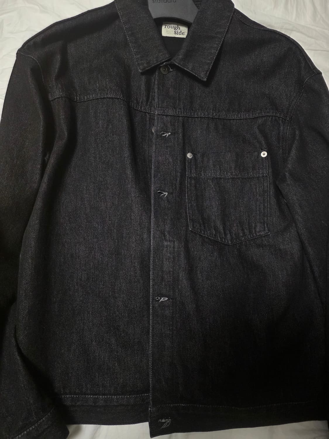 러프사이드 드레이프 데님자켓 2사이즈 상품이미지1