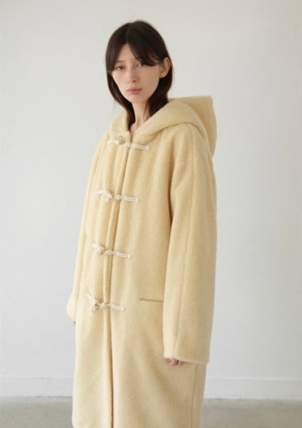 새제품) 아모멘토 퍼 토글 더플 코트 os 뽀글이 상품이미지1