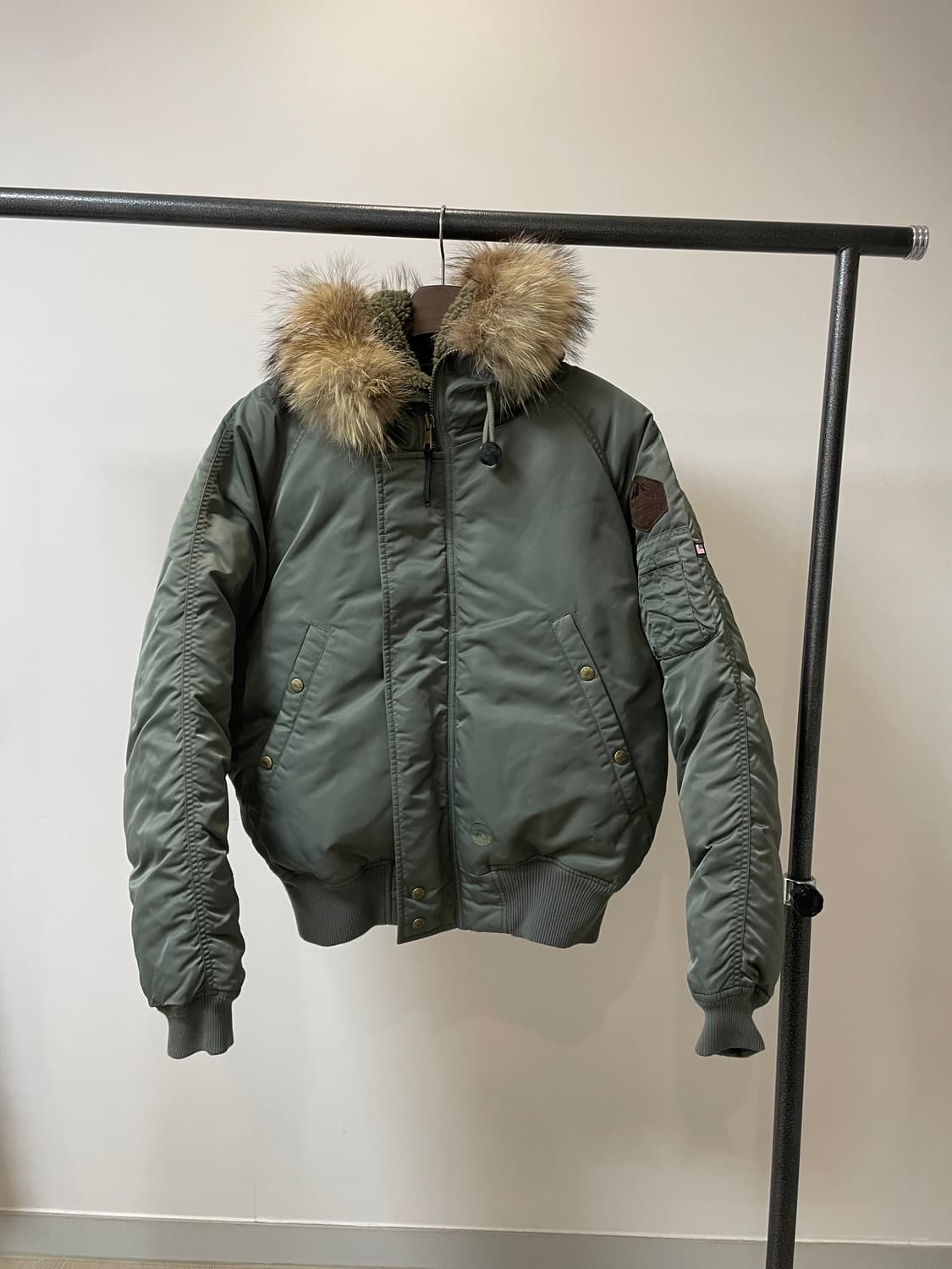 펜필드 40주년 카키 풀 후드 N2B 항공 점퍼 자켓 상품이미지1