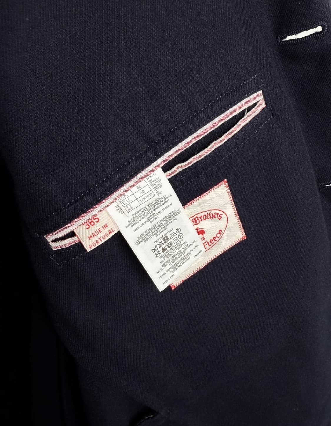 브룩스 브라더스 코튼 블레이저 네이비 판매 상품이미지6