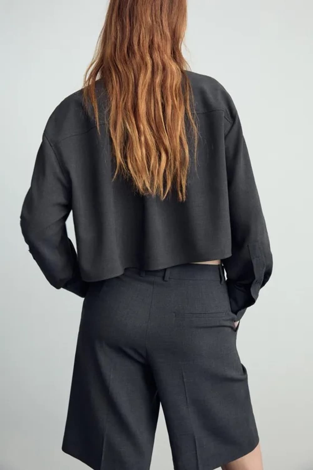 ZARA 자라 회색 셔츠 상품이미지5
