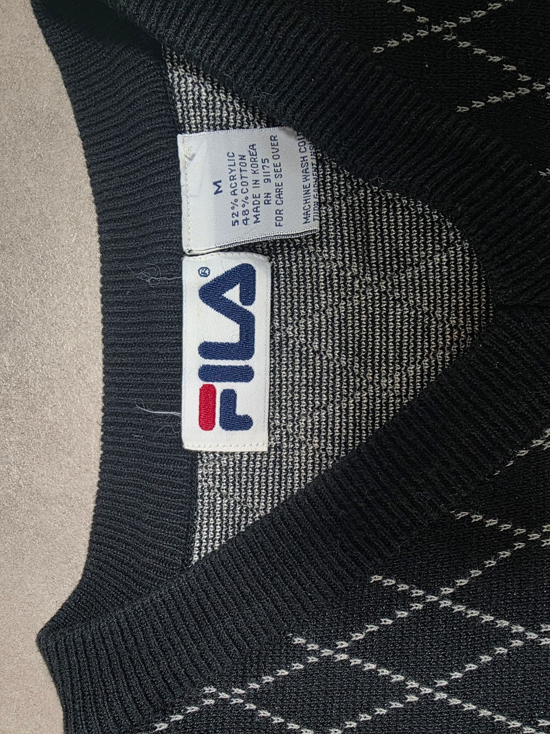 휠라 빈티지 니트 상품이미지2