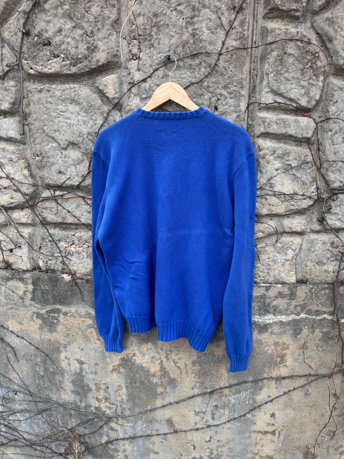 90s 폴로 랄프로렌 빈티지 코튼 니트 블루 L 상품이미지2