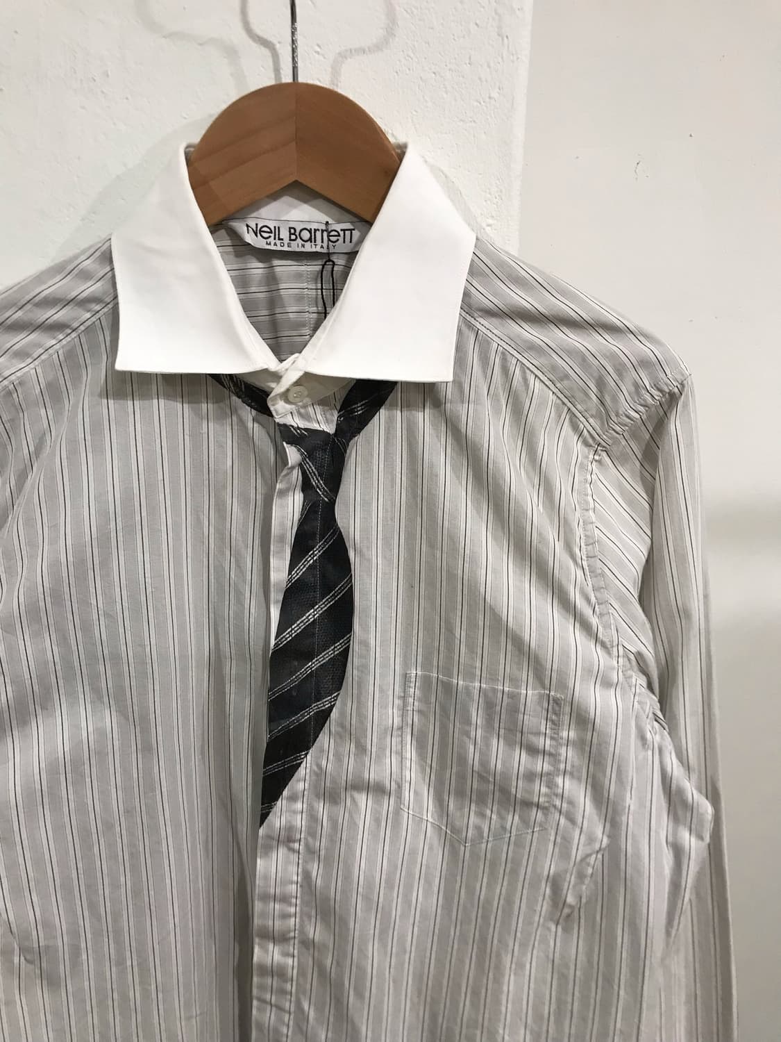 Neil barret necktie shirt 상품이미지2