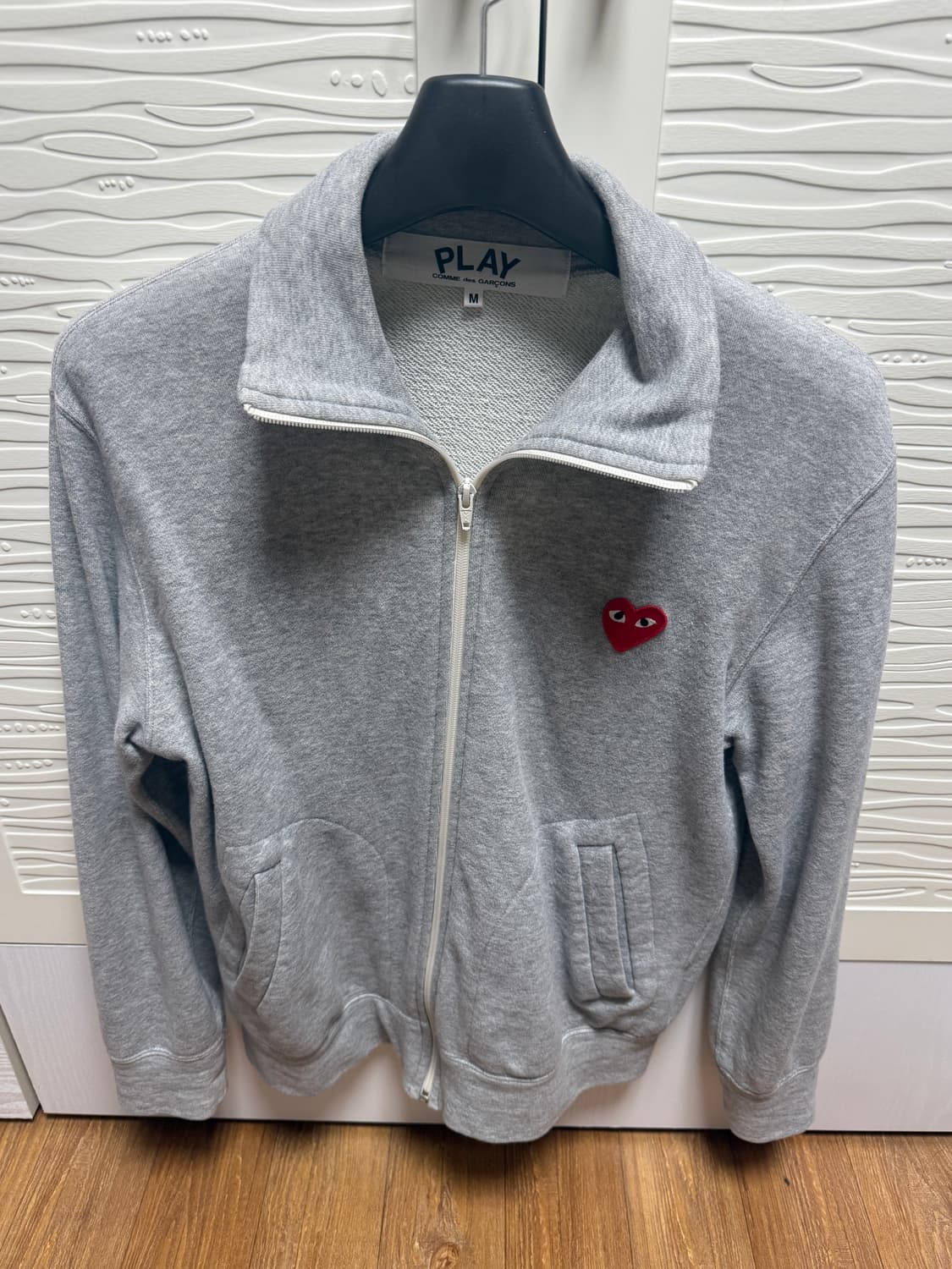 꼼데가르송 그레이 트랙탑 져지 M 상품이미지2