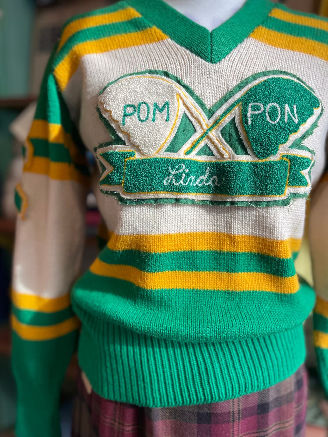 1960-70s Vintage Cheerleader Sweater 상품이미지9