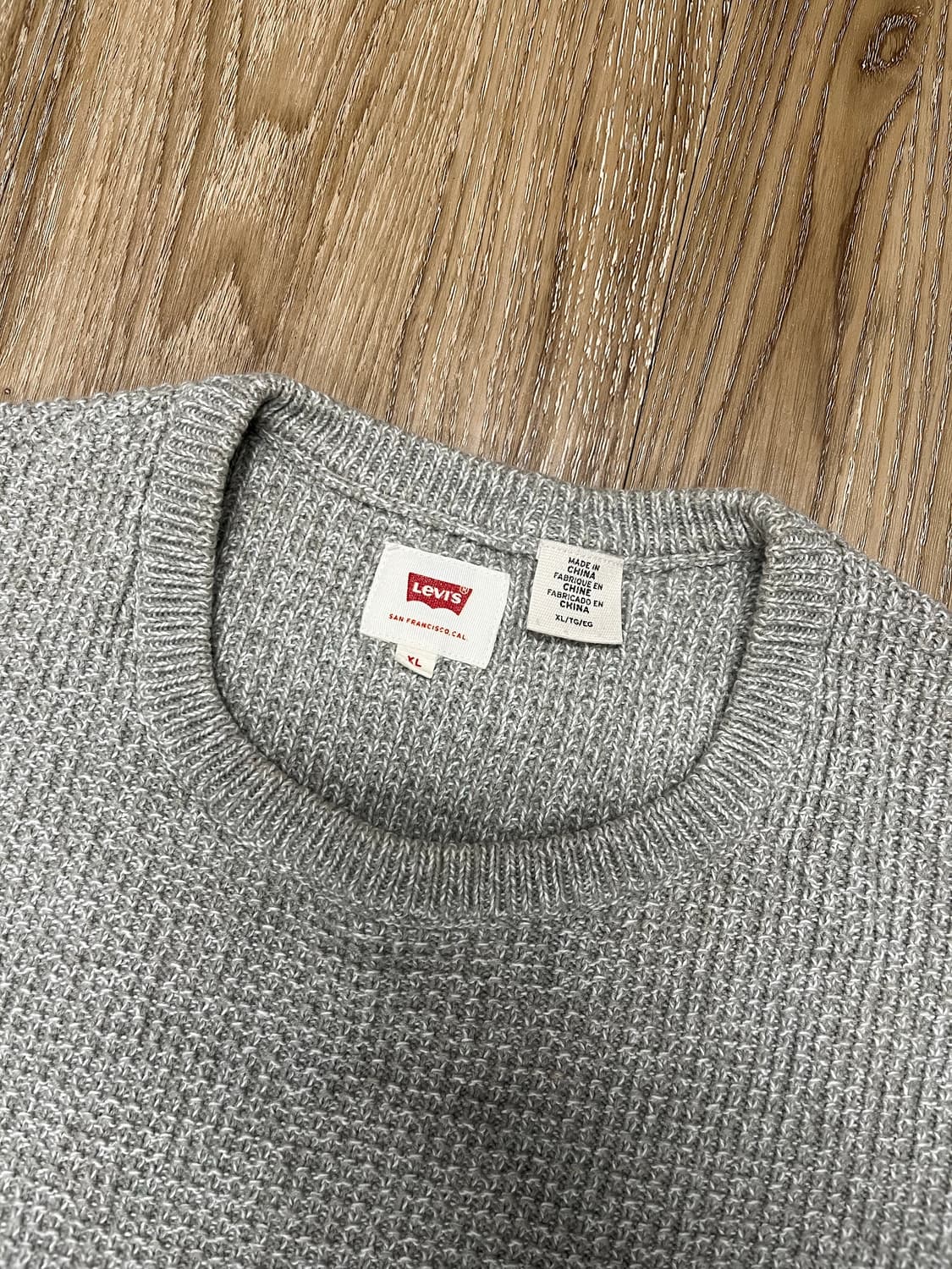 리바이스 와플 니트 XL 상품이미지2