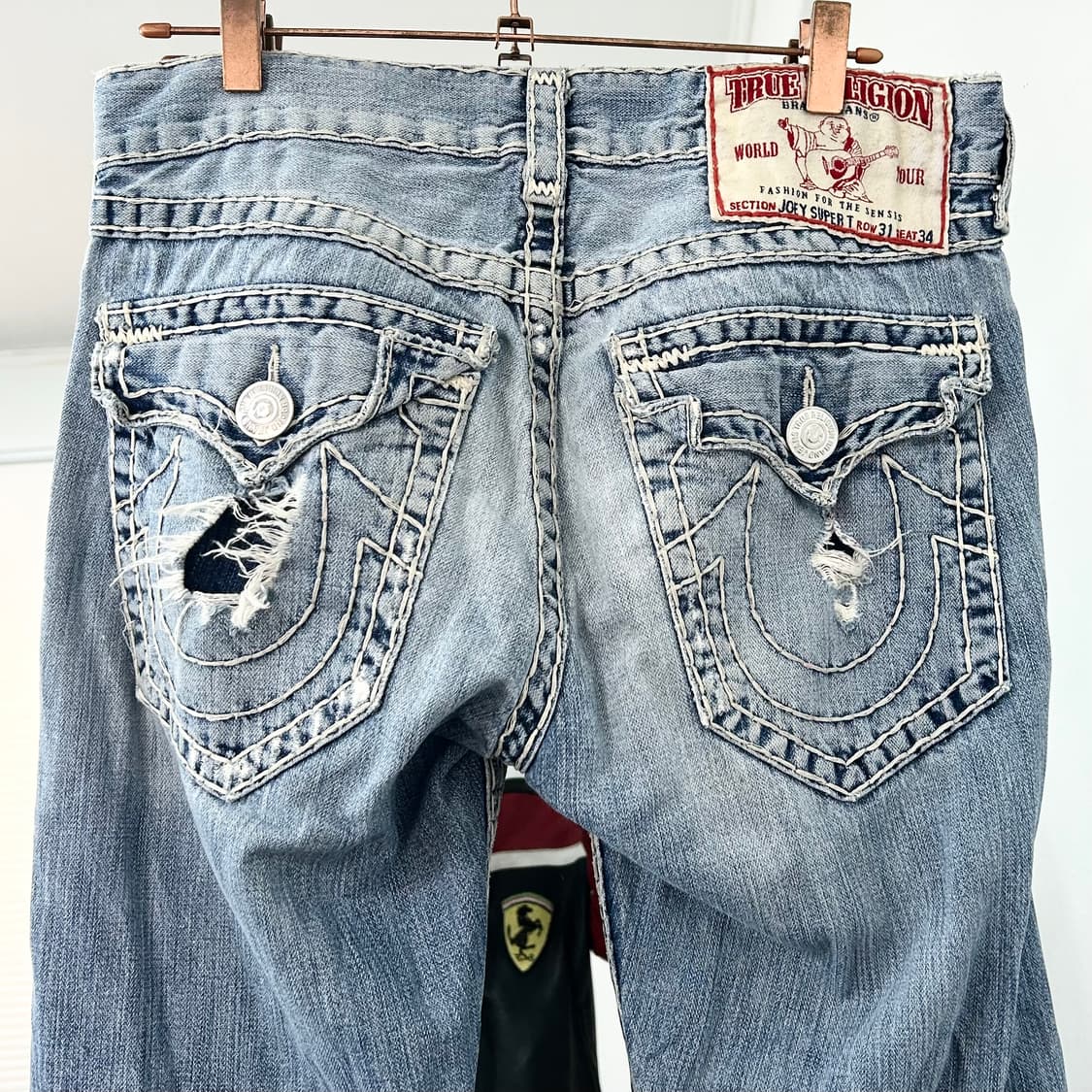 트루릴리전 데미지 부츠컷 데님 팬츠 상품이미지6